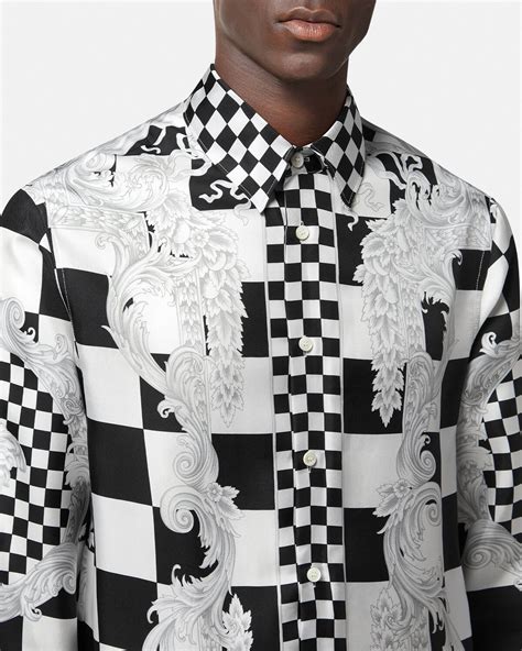 versace medusa shirt cheap|medusa contrasto silk shirt.